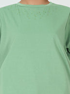 Casual Embellished Tee