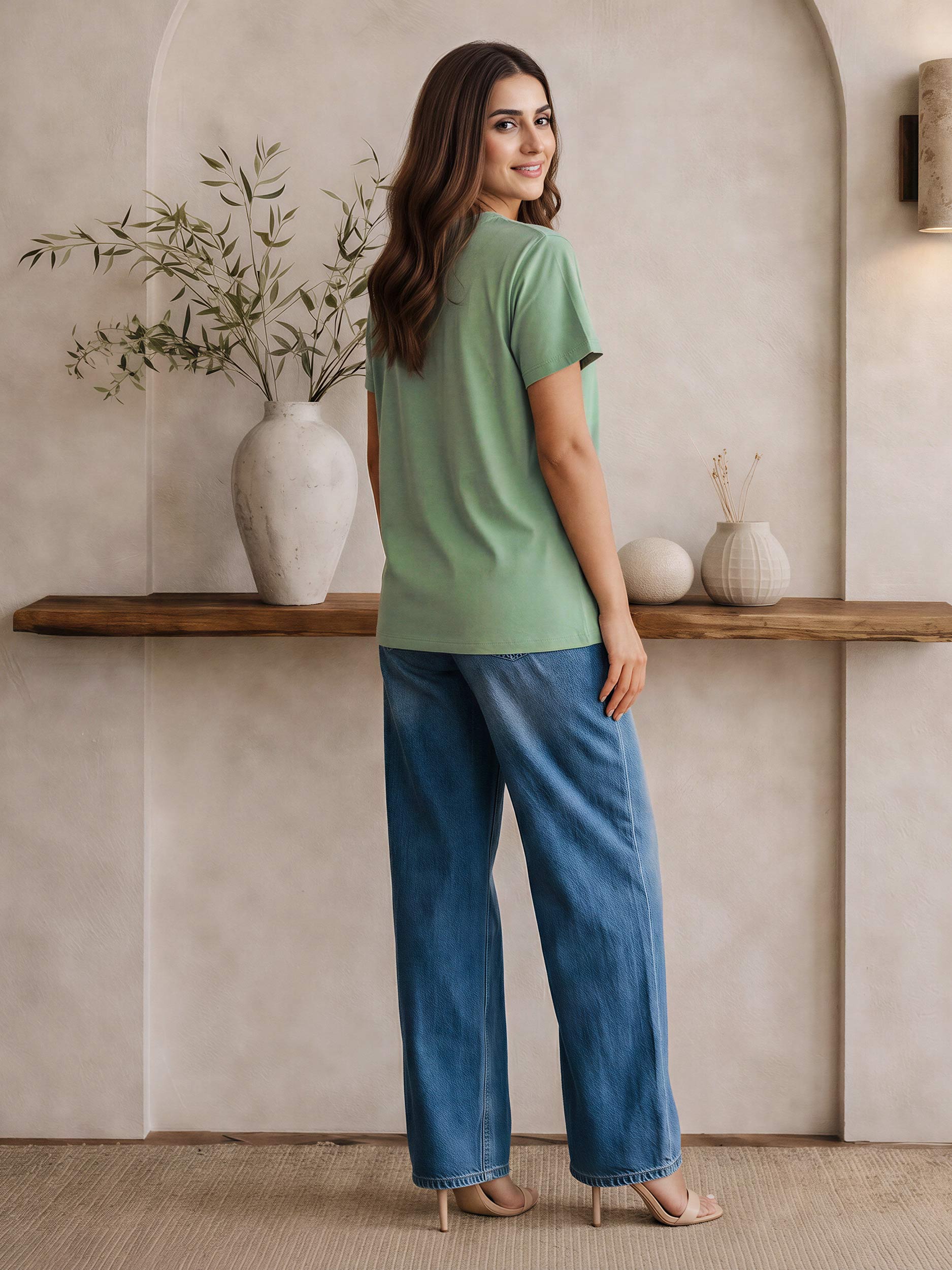 Casual Embellished Tee