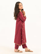 2 Piece Silk Suit-Embroidered (Pret)