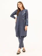 2 Piece Khaddar Suit-Embroidered (Pret)